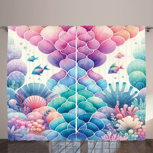 Red Barrel Studio® Honiton Polyester SemiSheer Curtain Pair Wayfair